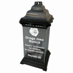 Candelă funerară personalizată cu dedicație, mesaj și semnătură proprie - imagine 2